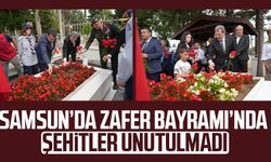Samsun'da Zafer Bayramı’nda şehitler unutulmadı