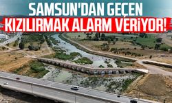 Samsun'dan geçen Kızılırmak alarm veriyor!