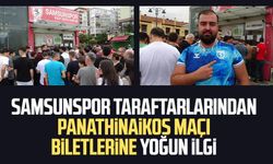 Samsunspor taraftarlarından Panathinaikos maçı biletlerine yoğun ilgi