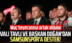 Vali Orhan Tavlı ve Başkan Halit Doğan'dan Samsunspor'a destek!