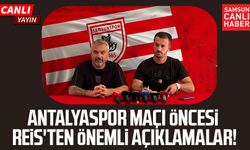 Samsunspor Teknik Direktörü Thomas Reis'ten Antalyaspor maçı öncesi önemli açıklamalar