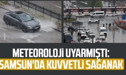 Meteoroloji uyarmıştı: Samsun'da kuvvetli sağanak
