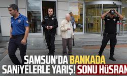 Samsun'da bankada saniyelerle yarış! Yaşlı adam tuzak
