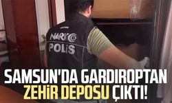 Samsun'da gardıroptan zehir deposu çıktı!