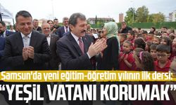 Samsun'da yeni eğitim-öğretim yılının ilk dersi: "Yeşil vatanı korumak"