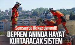 Samsun'da ilk kez denendi! Deprem anında hayat kurtaracak sistem