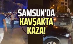 Samsun Atakum'da kavşakta kaza!