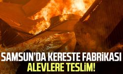 Samsun’da kereste fabrikası alevlere teslim!