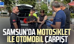 Samsun'da motosiklet ile otomobil çarpıştı: 2 yaralı