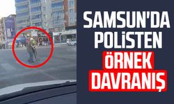 Samsun'da polisten örnek davranış: Duyarlılığı takdir topladı