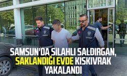 Samsun'da silahlı saldırgan, kız arkadaşının evinde kıskıvrak yakalandı