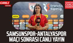 Samsunspor - Antalyaspor maçı sonrası canlı yayın