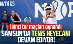 Samsun'da tenis heyecanı devam ediyor! İkinci tur maçları oynandı