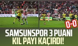 Samsunspor, 3 puanı kıl payı kaçırdı! 0-0