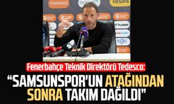 Fenerbahçe T.D. Domenico Tedesco: "Samsunspor'un atağından sonra takım dağıldı"