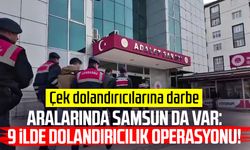 Aralarında Samsun da var: 9 ili kapsayan operasyon!