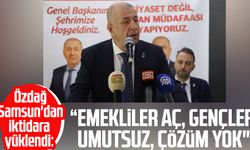 Ümit Özdağ Samsun'dan iktidara yüklendi: "Emekliler aç, gençler umutsuz, çözüm yok"