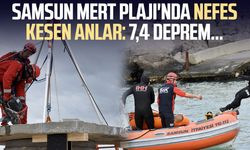 Samsun Mert Plajı'nda nefes kesen anlar: 7,4 deprem...