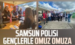 Samsun polisi gençlerle omuz omuza!