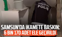 Samsun'da ikamete baskın: 6 bin 170 adet ele geçirildi