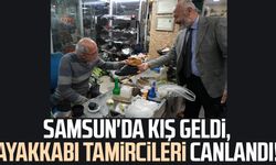 Samsun'da kış geldi, ayakkabı tamircileri canlandı!