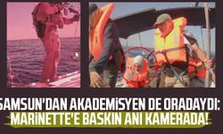 Samsun'dan Emine Güneş de oradaydı: Marinette'e İsrail baskını kamerada!
