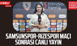 Samsunspor - Çaykur Rizespor maçı sonrası canlı yayın