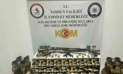 Samsun’da kaçak tütün mamülleri ve silah operasyonu: 1 gözaltı