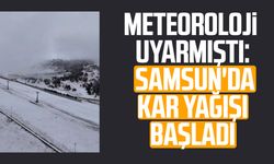 Meteoroloji uyarmıştı: Samsun'da kar yağışı başladı