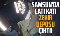 Samsun'da operasyon: Çatı katı zehir deposu çıktı!