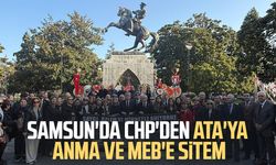 Samsun'da CHP'den Ata'ya anma ve MEB'e sitem