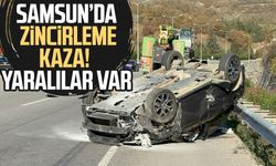 Samsun Kavak'ta zincirleme kaza! 4 yaralı