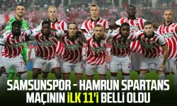Samsunspor - Hamrun Spartans maçının ilk 11'i belli oldu