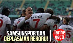 Samsunspor'dan deplasman rekoru! Tarihe geçti