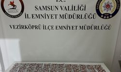 Vezirköprü’de araçta bin 308 adet uyuşturucu hap ele geçirildi