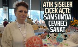 Atık şişeler çiçek açtı: Samsun’da çevreci sanat