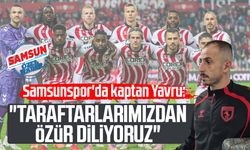 Samsunspor'da kaptan Zeki Yavru: "Taraftarlarımızdan özür diliyoruz"