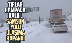 Gerede-Samsun yolu ulaşıma kapandı