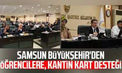 Samsun Büyükşehir'den öğrencilere, kantin kart desteği