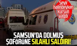 Samsun Canik'te dolmuş şoförüne silahlı saldırı!