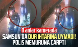 Samsun'da dur ihtarına uymadı, ortalığı birbirine kattı: O anlar kamerada