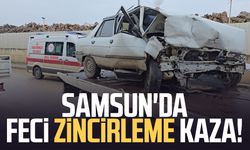 Samsun'da feci zincirleme kaza!