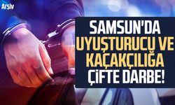 Samsun'da uyuşturucu ve kaçakçılığa çifte darbe!