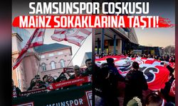 Samsunspor coşkusu Mainz sokaklarına taştı!