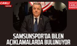 Samsunspor Başkanvekili Veysel Bilen açıklamalarda bulunuyor