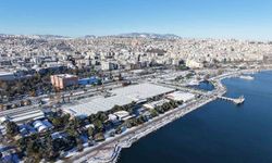 Samsun'da kar manzaraları havadan görüntülendi