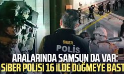 Aralarında Samsun da var: Siber polisi 16 ilde düğmeye bastı
