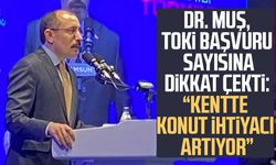 Dr. Mehmet Muş, TOKİ başvuru sayısına dikkat çekti: "Konut ihtiyacı artıyor"