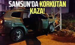 Samsun Kemalpaşa Mahallesi'nde korkutan kaza!