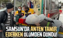 Samsun'da anten tamir ederken çatıdan düştü